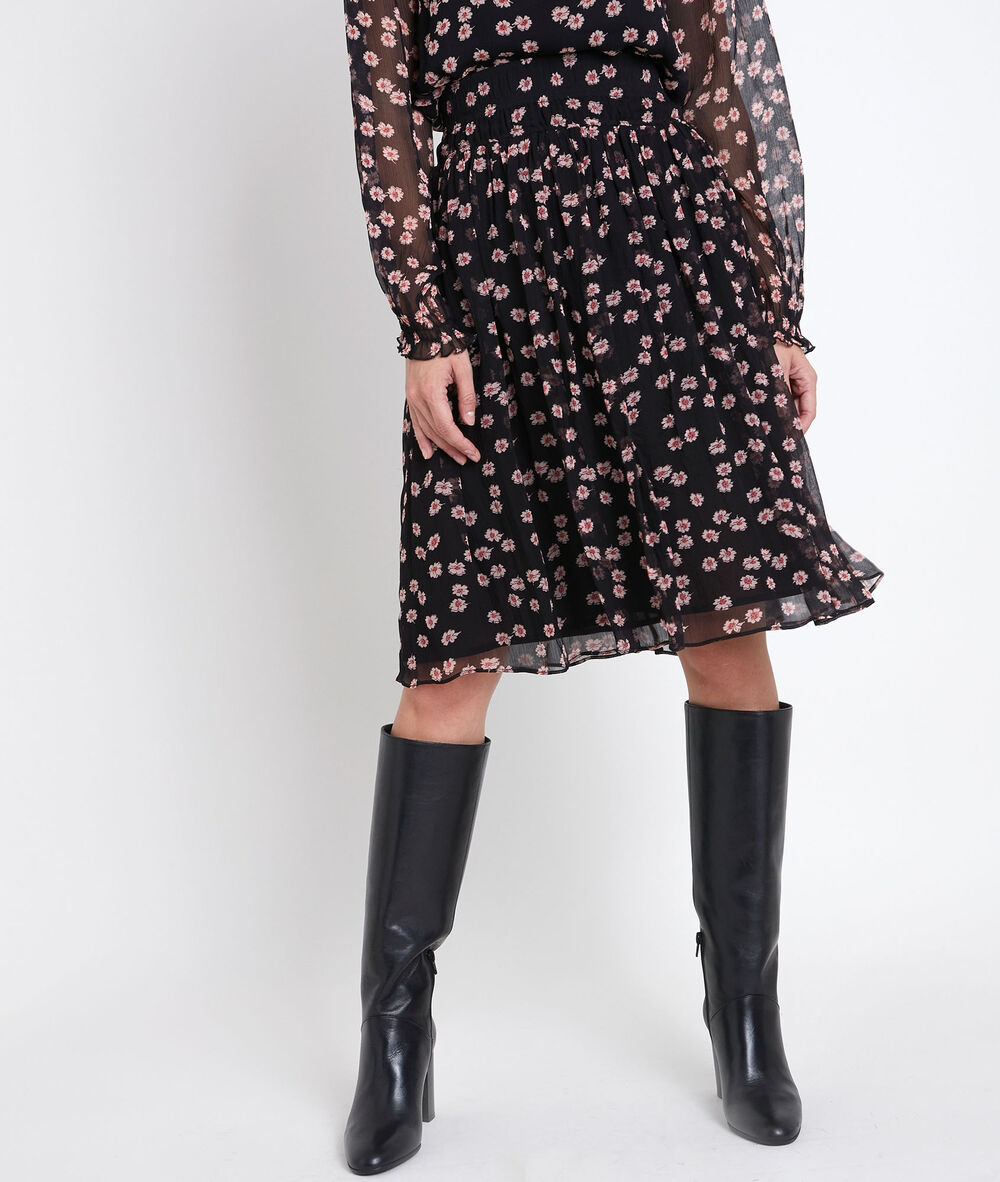 Groseille printed skirt noir.