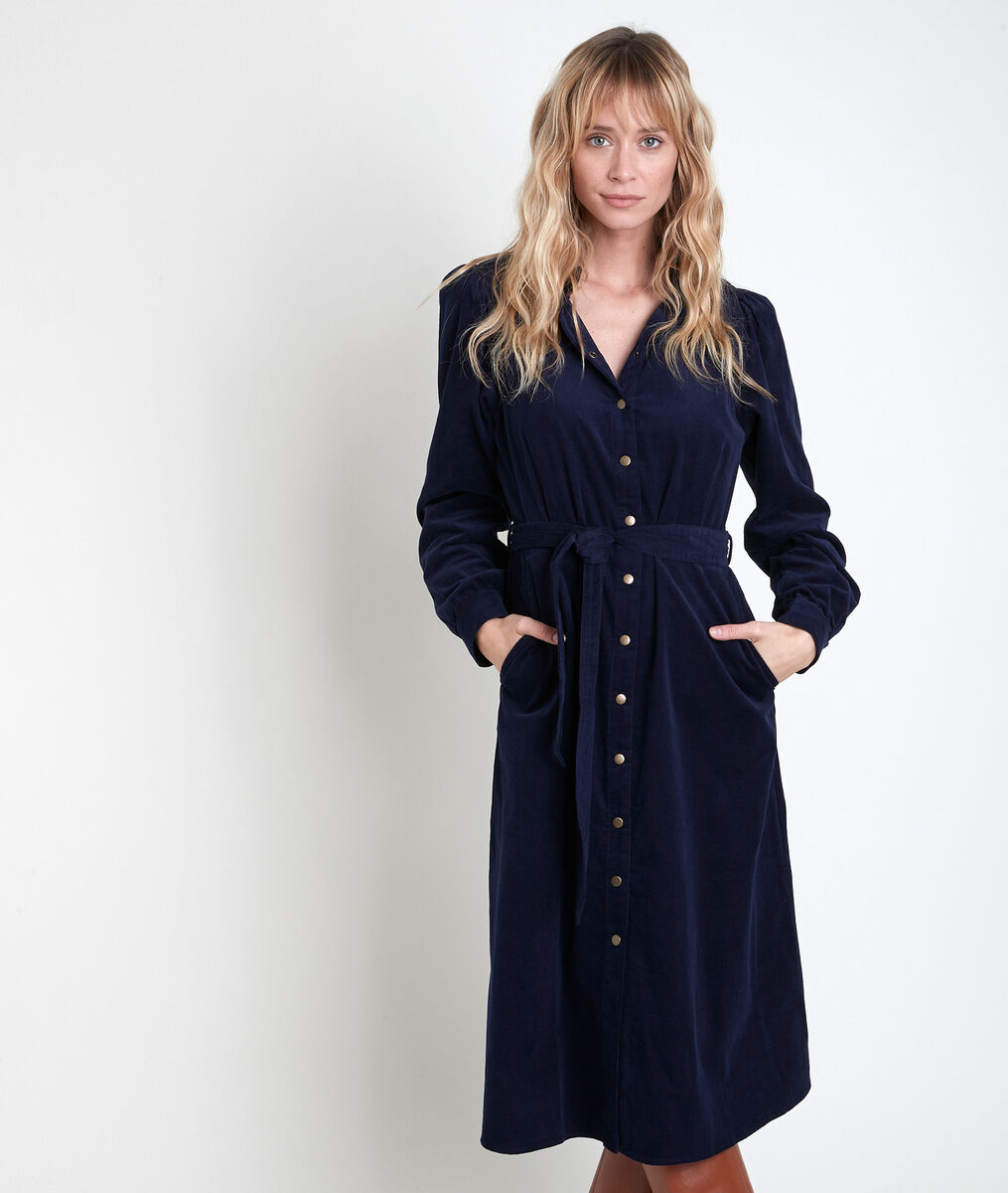 LAURA navy corduroy dress. | 1-2-3 LAURA navy corduroy dress. PhotoZ | 1-2-3