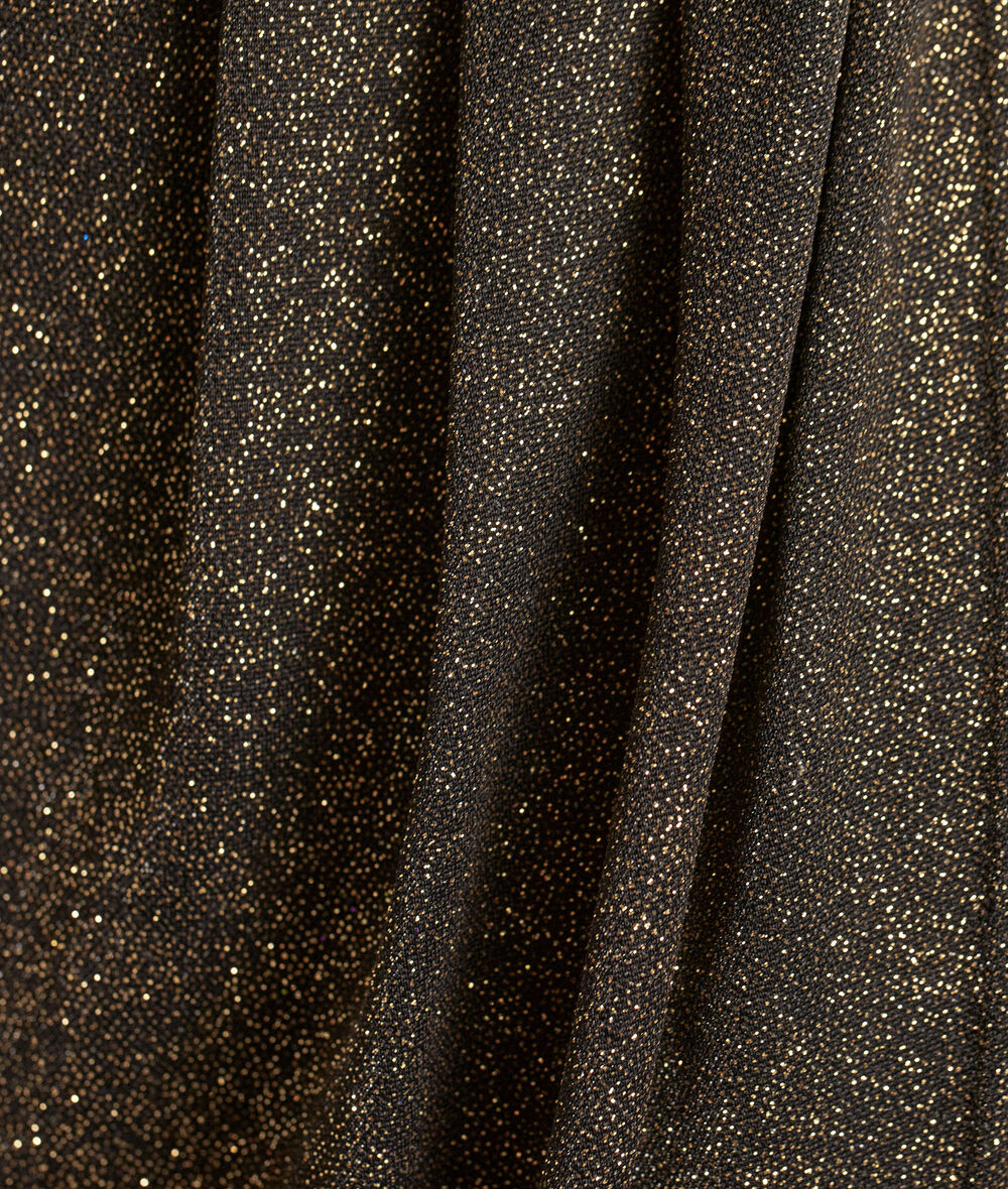 Helite short draped black and gold dress PhotoZ | 1-2-3