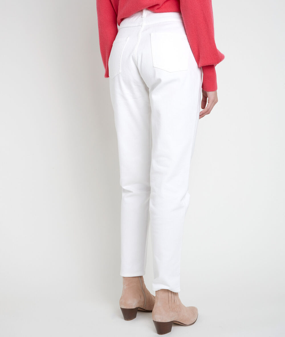The lovely mum: solène ecru boyfriend jeans ecru.