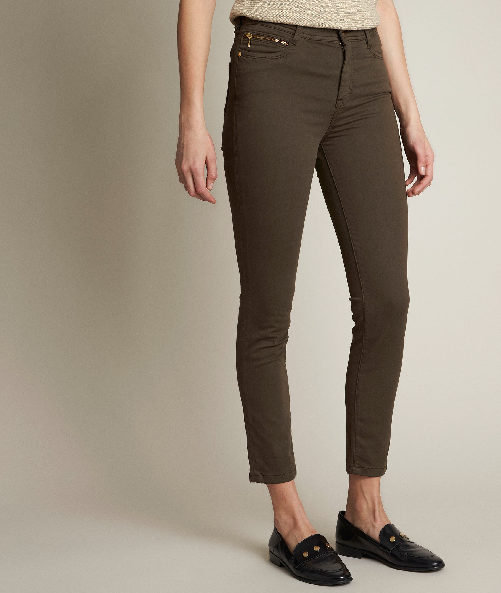 khaki jeans women