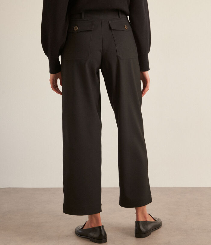 Tresor straight short black trousers PhotoZ | 1-2-3