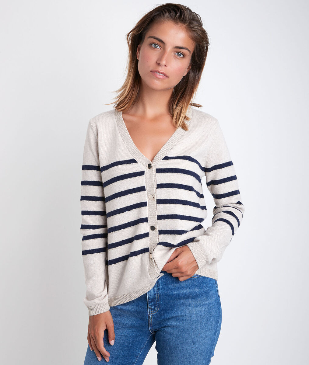 Rosa striped cardigan | 1-2-3 Rosa striped cardigan PhotoZ | 1-2-3