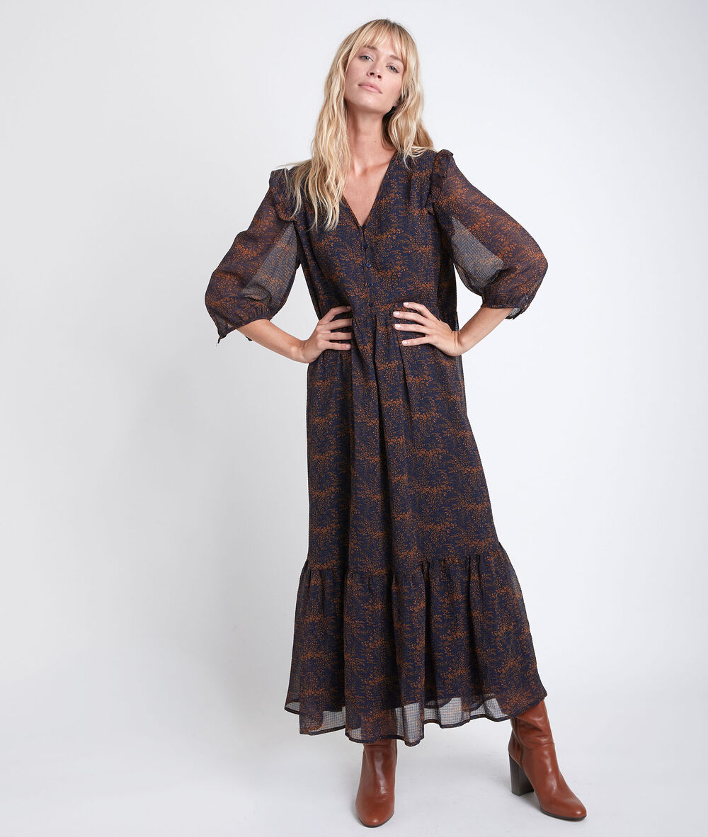 Claire printed maxi dress tomette.