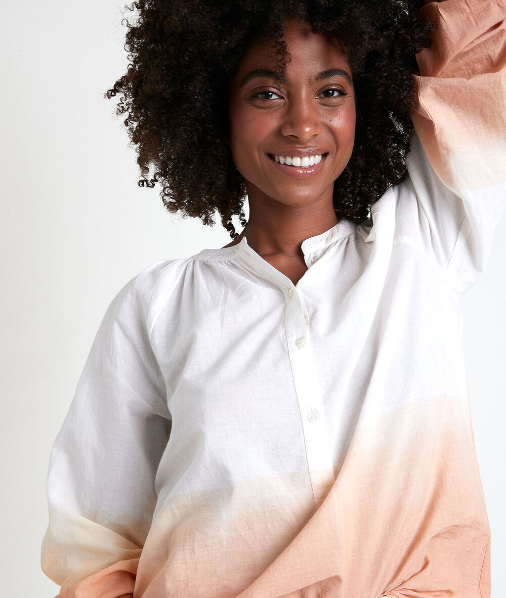 Terry beige tie-dye blouse beige.