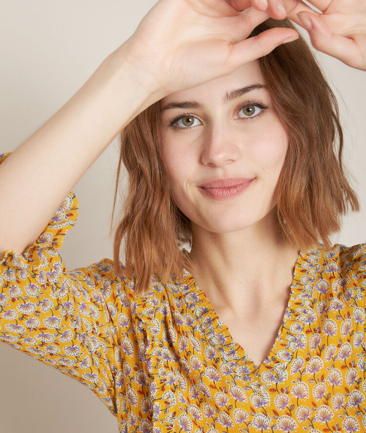 Colombe printed dress saffron.