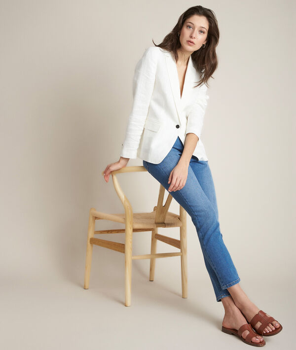 Lenny striped linen jacket | 1-2-3 Lenny striped linen jacket PhotoZ | 1-2-3