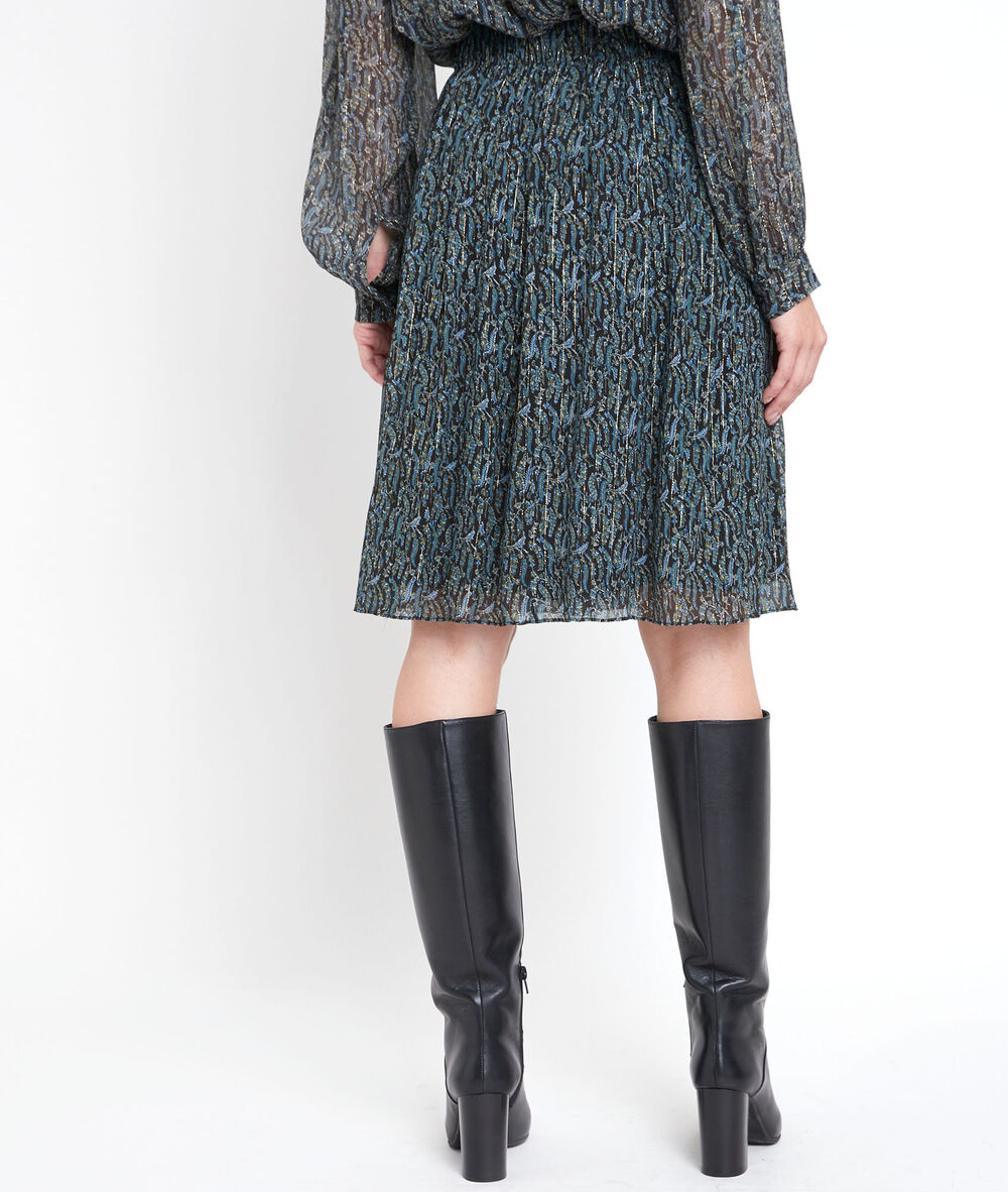 Giny short printed skirt kaki.
