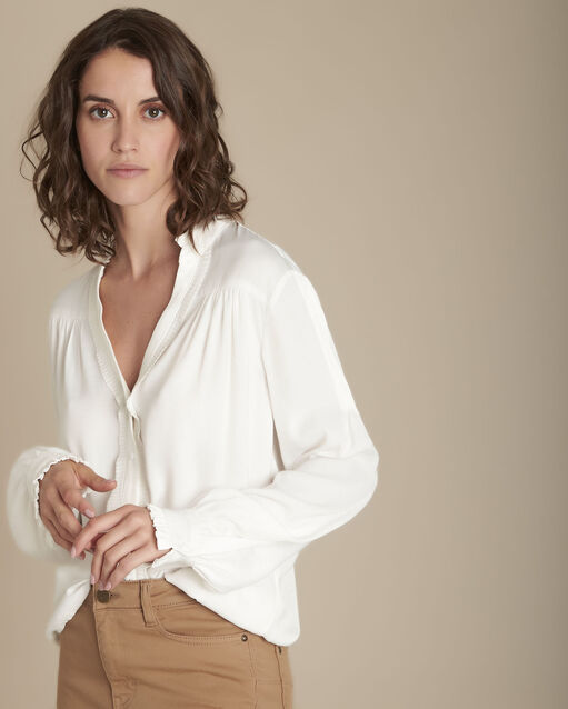 Maylis fluid blouse with ruffled details (1) - Maison 123