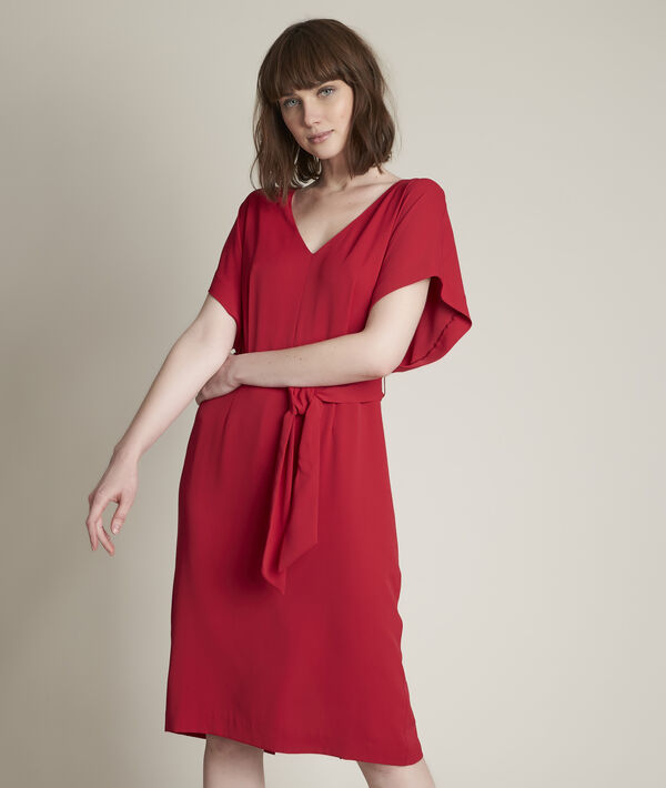 Of&eacute;lie crepe dress with belt PhotoZ | 1-2-3