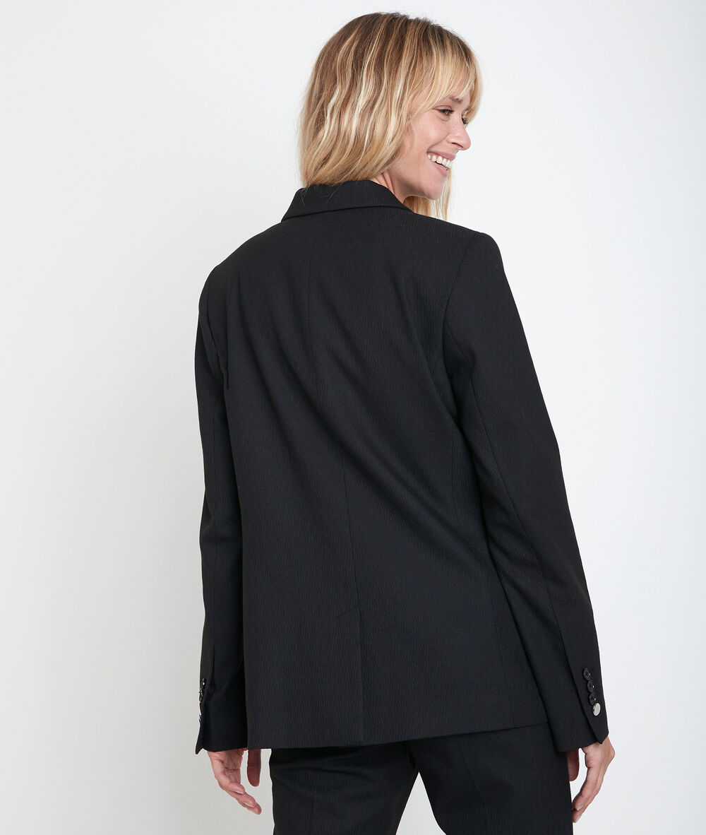 Tilissi long fancy jacket noir.