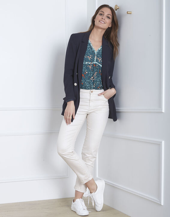 Vinter green floral print blouse | 1-2-3 Vinter green floral print blouse PhotoZ | 1-2-3