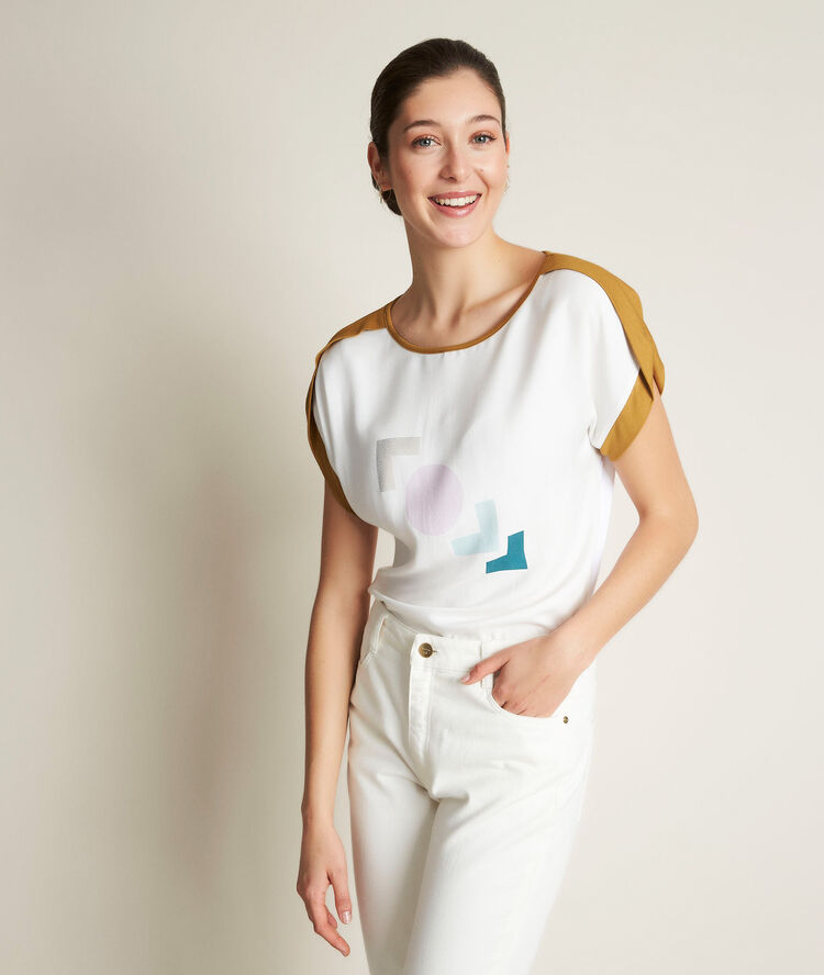 Radieuse printed t-shirt white.