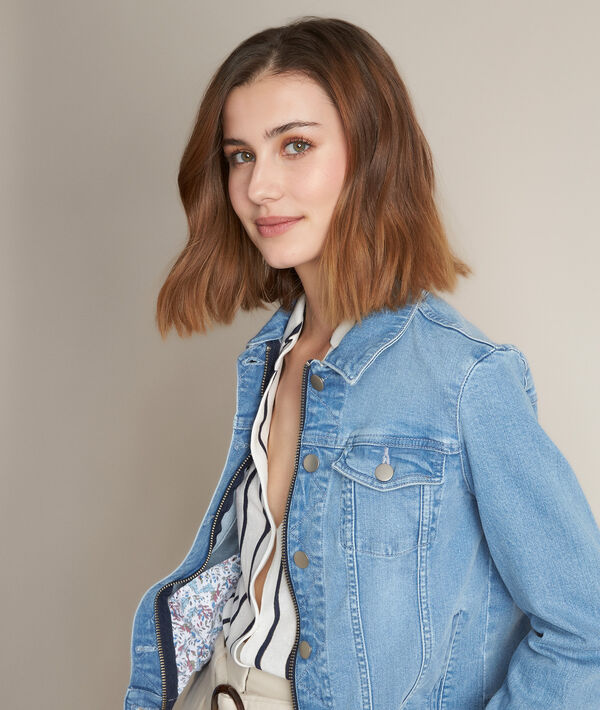 Clem pure bleached denim jacket | 1-2-3 Clem pure bleached denim jacket PhotoZ | 1-2-3