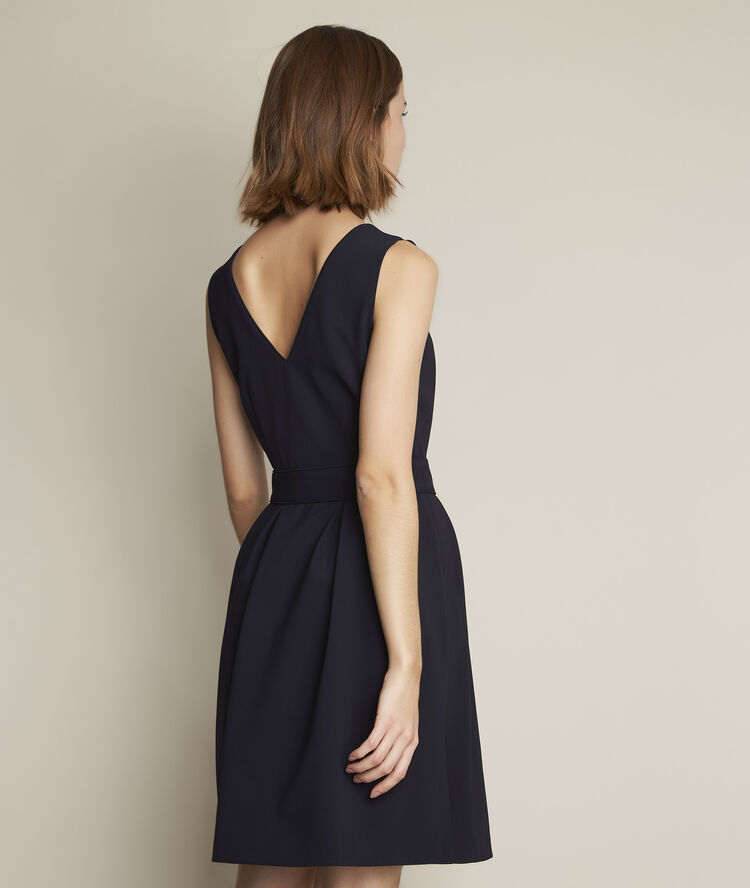 Camille navy corolla dress navy blue.
