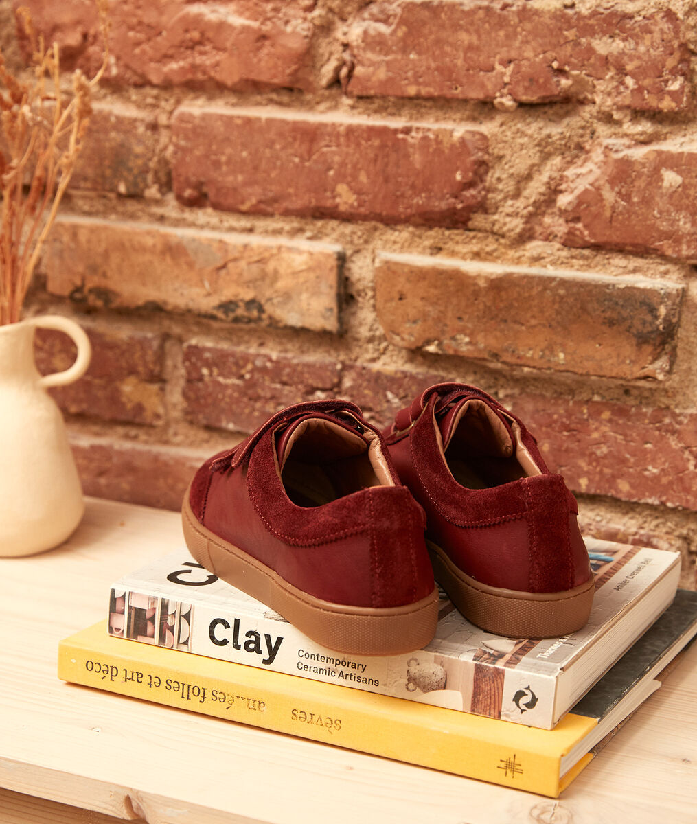 Vic bordeaux leather trainers | 1-2-3 Vic bordeaux leather trainers PhotoZ | 1-2-3