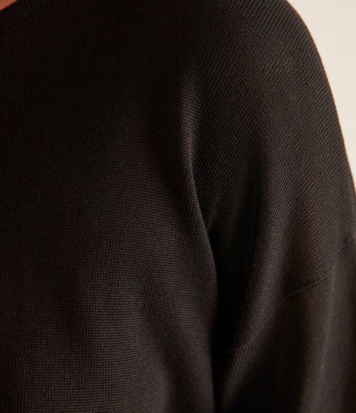 Bettina black viscose jumper PhotoZ | 1-2-3