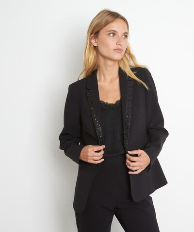 Tilena black sequinned blazer PhotoZ | 1-2-3
