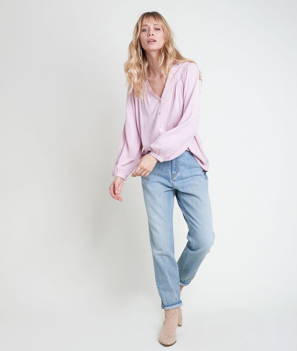 Timeo mauve lurex blouse mauve.
