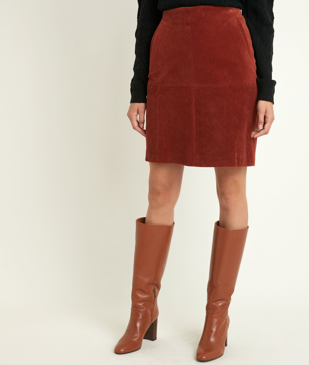 Gamra velvet A-line skirt | 1-2-3 Gamra velvet A-line skirt PhotoZ | 1-2-3
