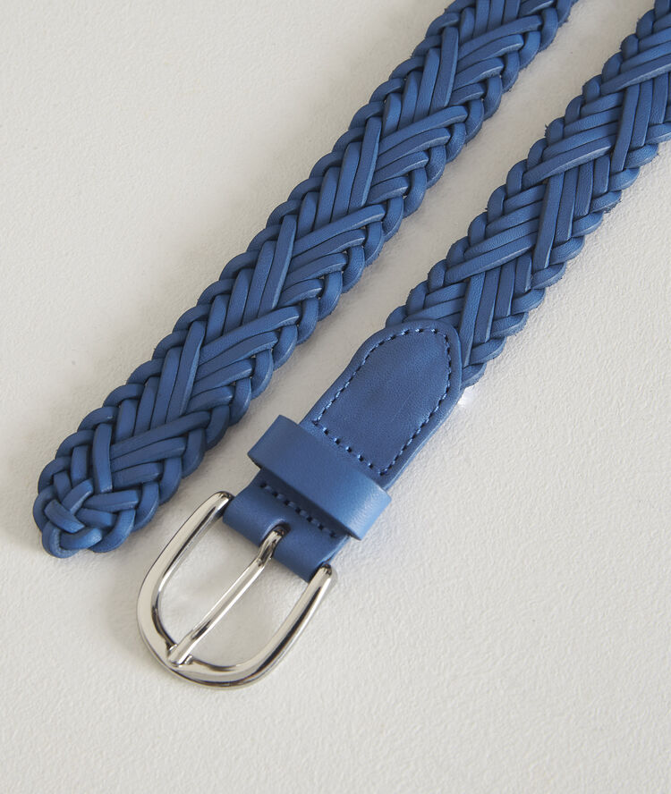 Atresse indigo braided belt light duck egg blue.