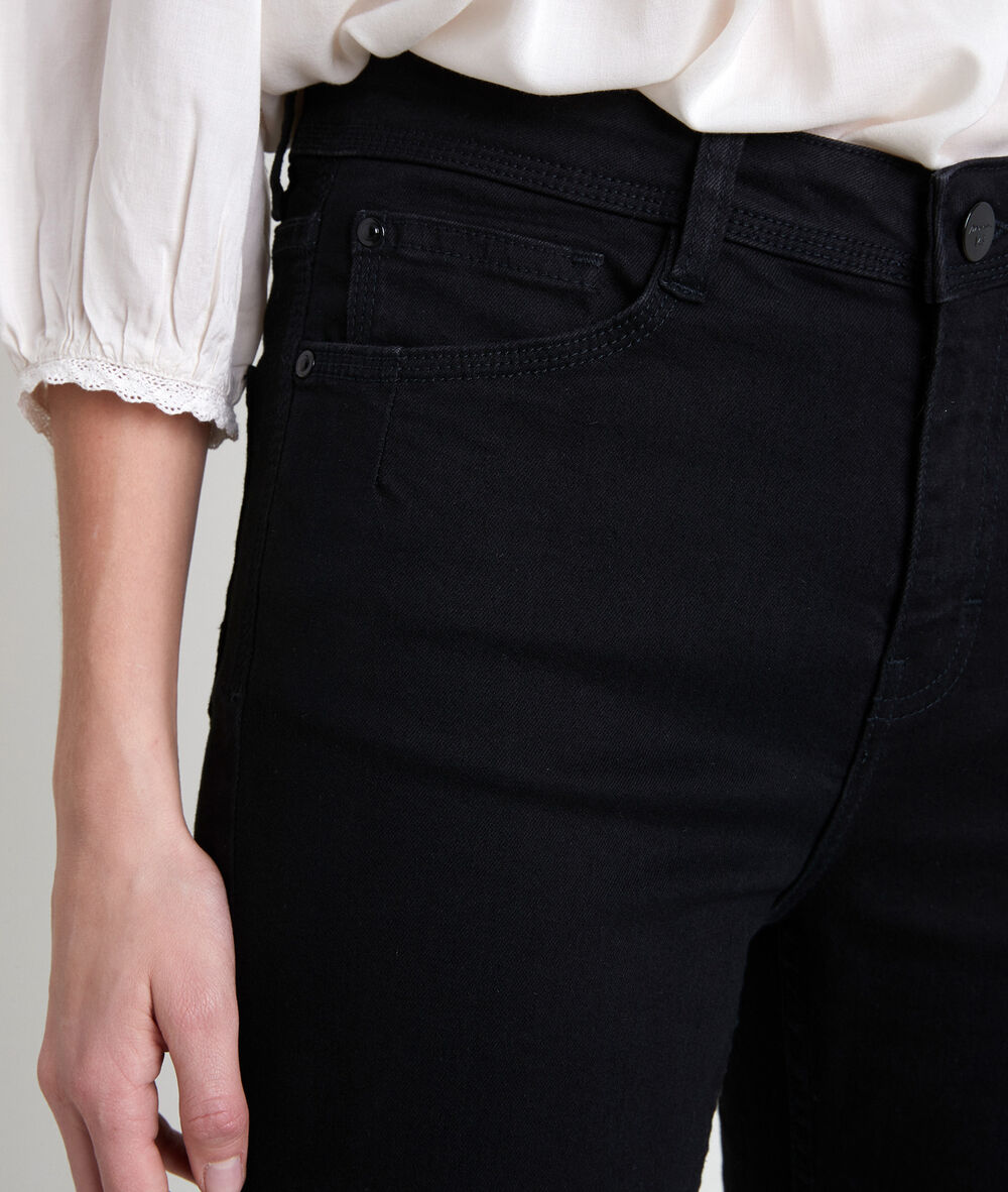The original 123: the sonia black straight-leg jeans black.