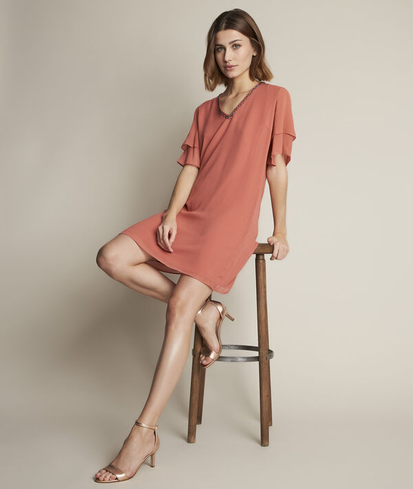 Astrid pink silk dress | 1-2-3 Astrid pink silk dress PhotoZ | 1-2-3