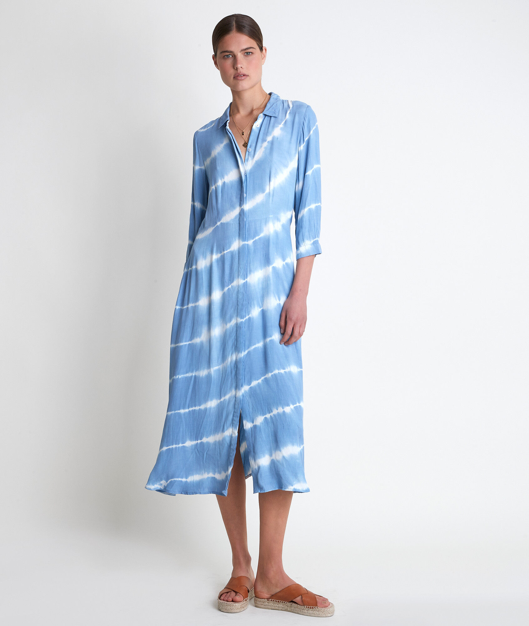 tie die shirt dress