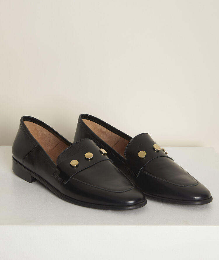 Julia leather loafers black.
