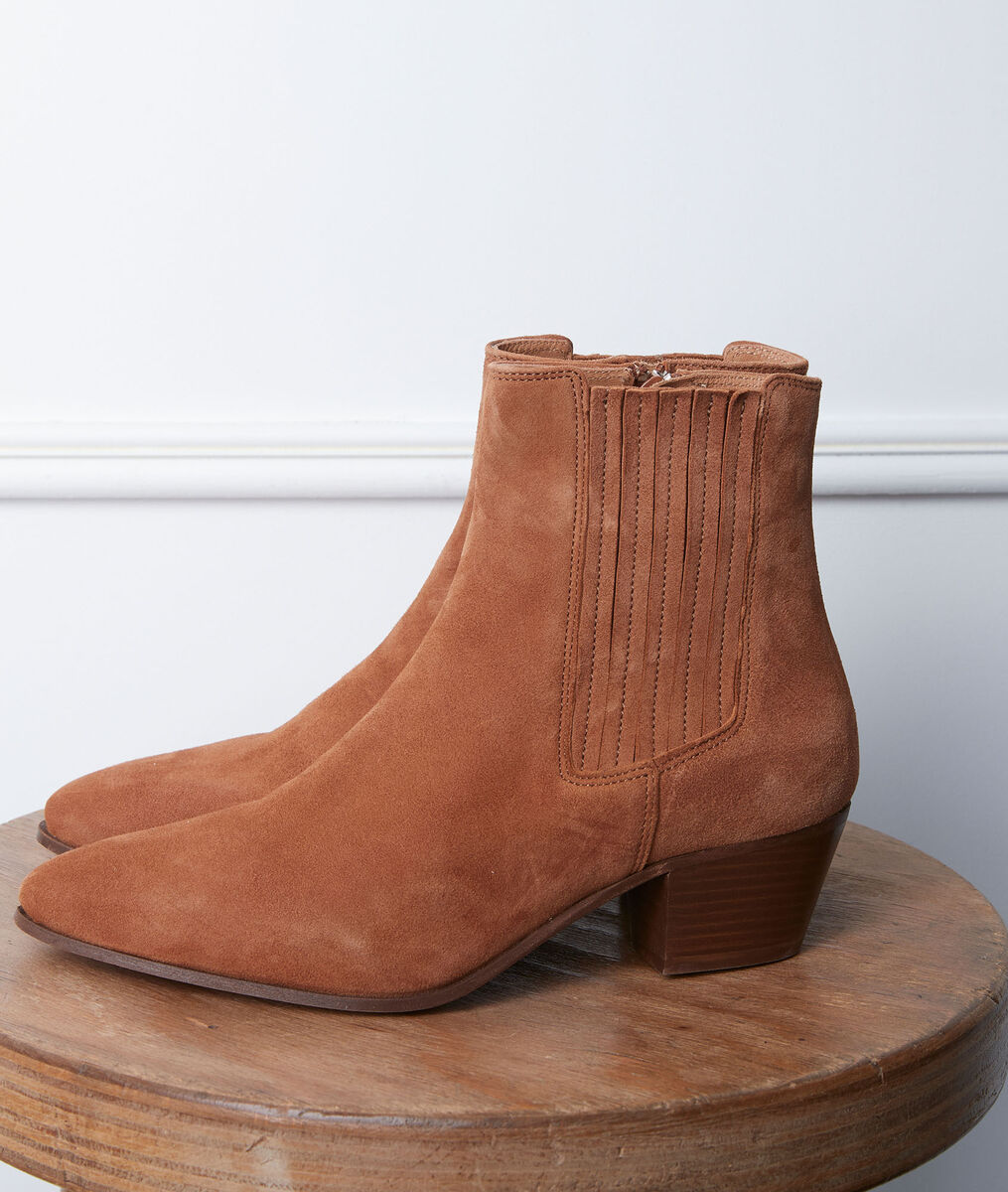 Gaby camel-coloured high-heeled ankle boots | 1-2-3 Gaby camel-coloured high-heeled ankle boots PhotoZ | 1-2-3