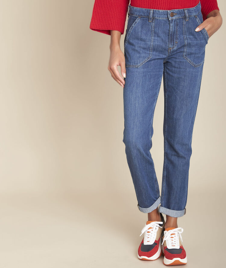 Serge, the comfort-fit raw boyfriend jeans dark indigo.