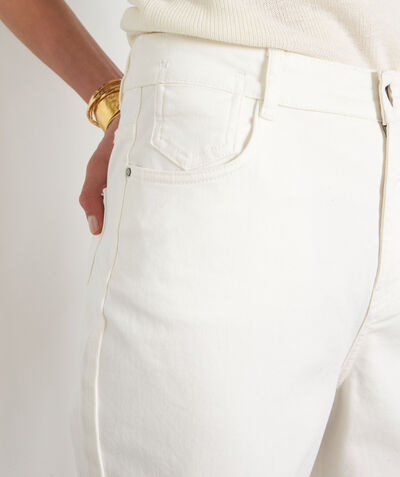 SOLENE, the iconic mum jeans in ecru cotton  PhotoZ | 1-2-3