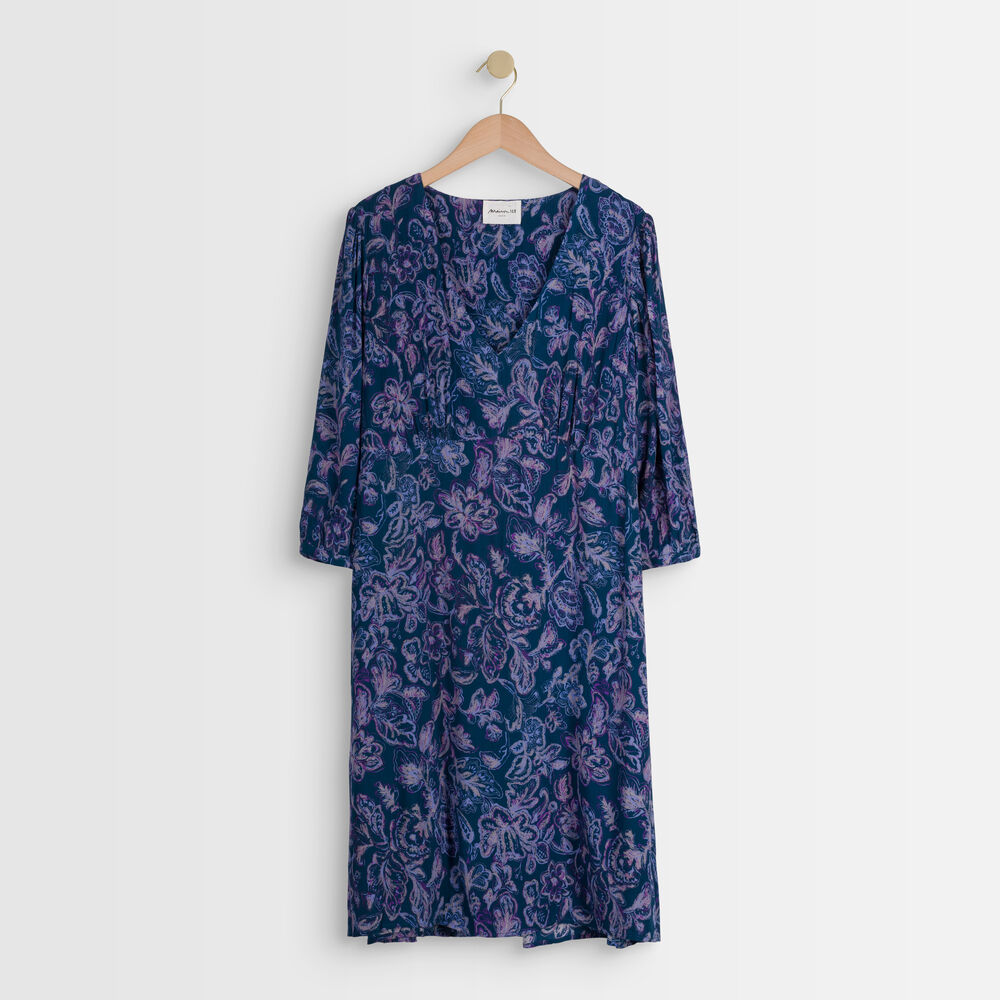 Claude printed dress bleu.