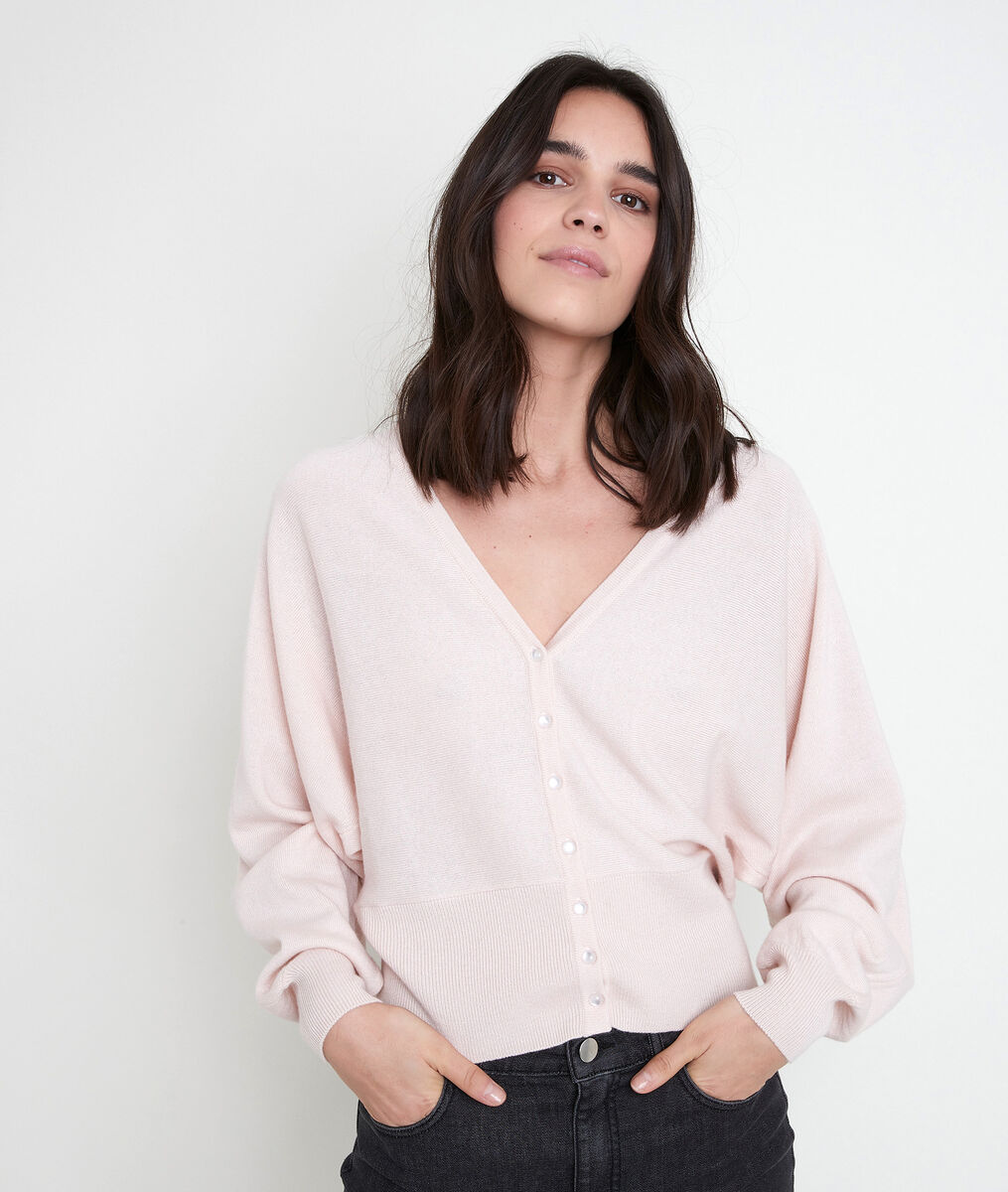 ALDO powder-coloured recycled polyamide cardigan | 1-2-3 ALDO powder-coloured recycled polyamide cardigan PhotoZ | 1-2-3