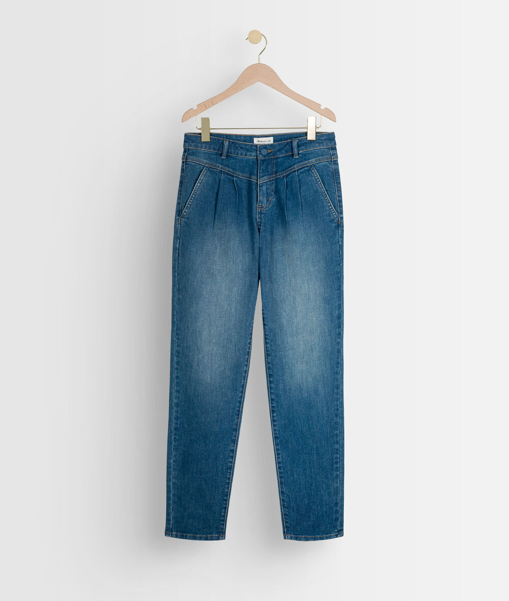 BECKI stone cotton distressed mum jeans PhotoZ | 1-2-3