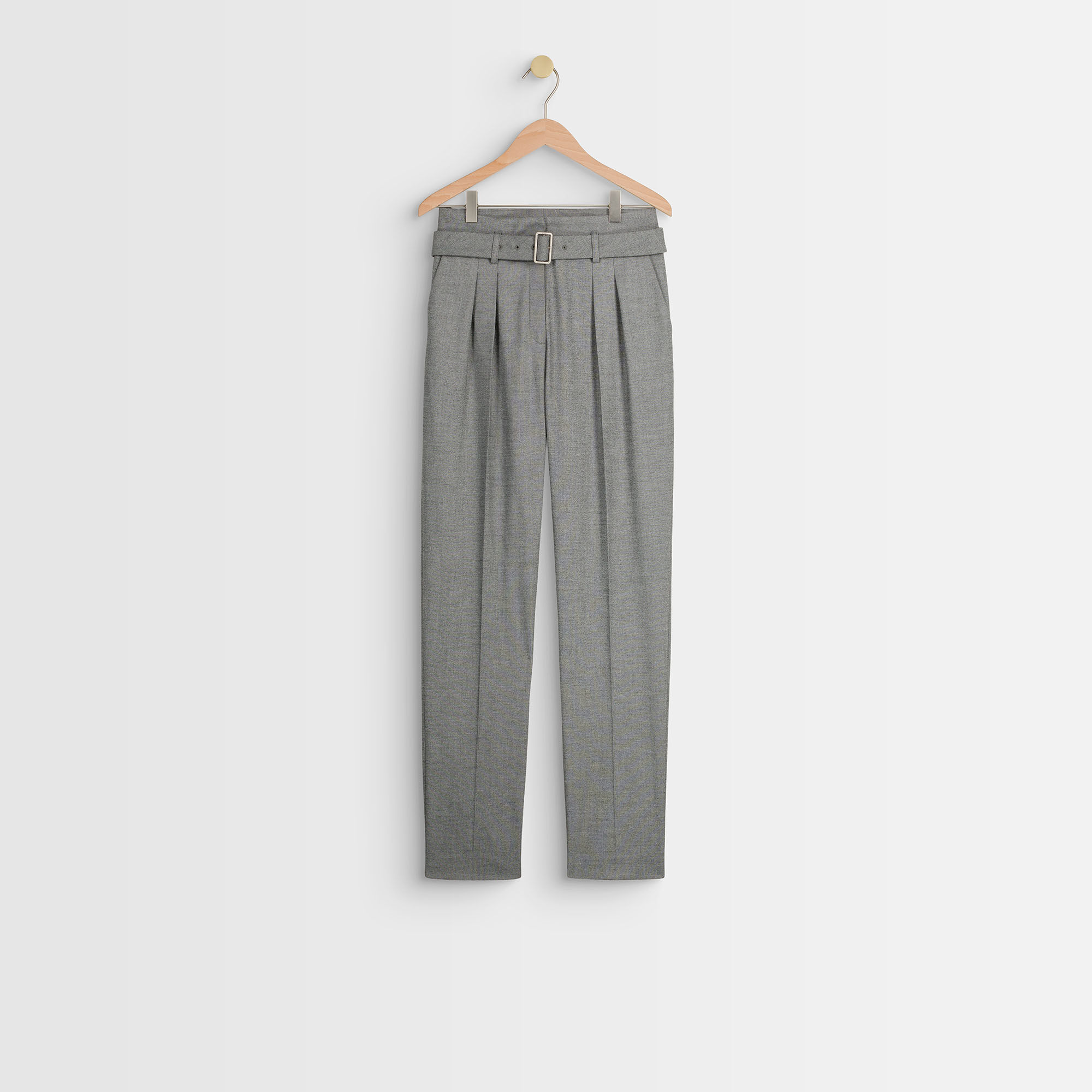 monochrome cigarette trousers