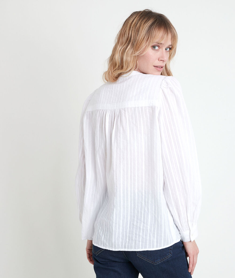 Tunia ecru lurex blouse ecru.