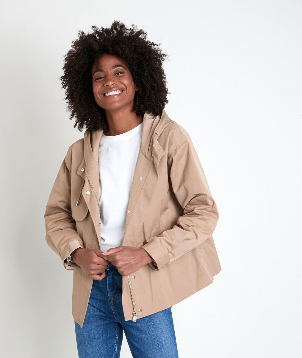 NADA camel short parka | 1-2-3 NADA camel short parka PhotoZ | 1-2-3