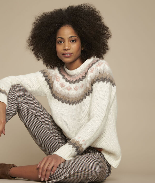 Foussia jacquard raw pullover | 1-2-3 Foussia jacquard raw pullover PhotoZ | 1-2-3