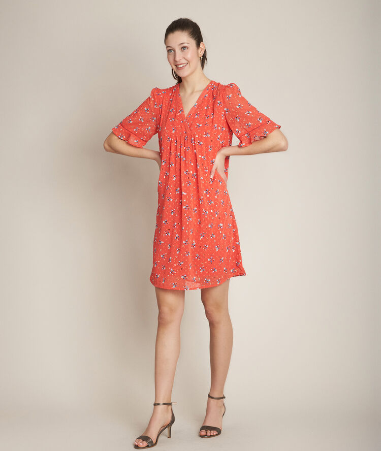 Chana printed dress poppy.