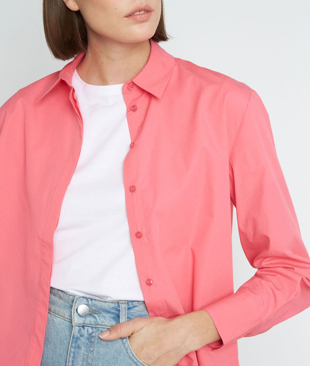 Esmeralda crisp pink cotton shirt PhotoZ | 1-2-3