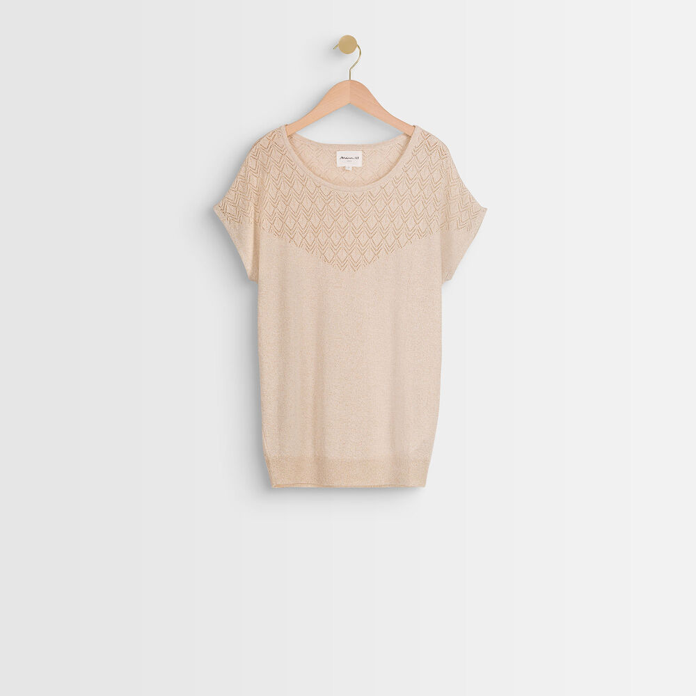 Rama fine sparkly pullover chaux.