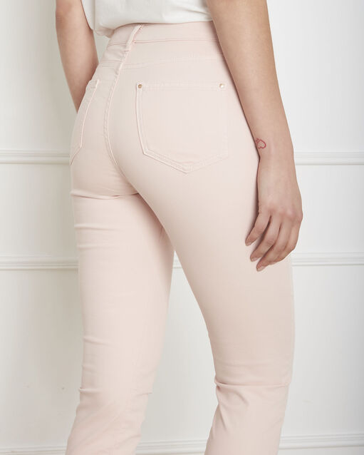 Vendome pale fuchsia slim-fit sateen jeans light fuchsia.