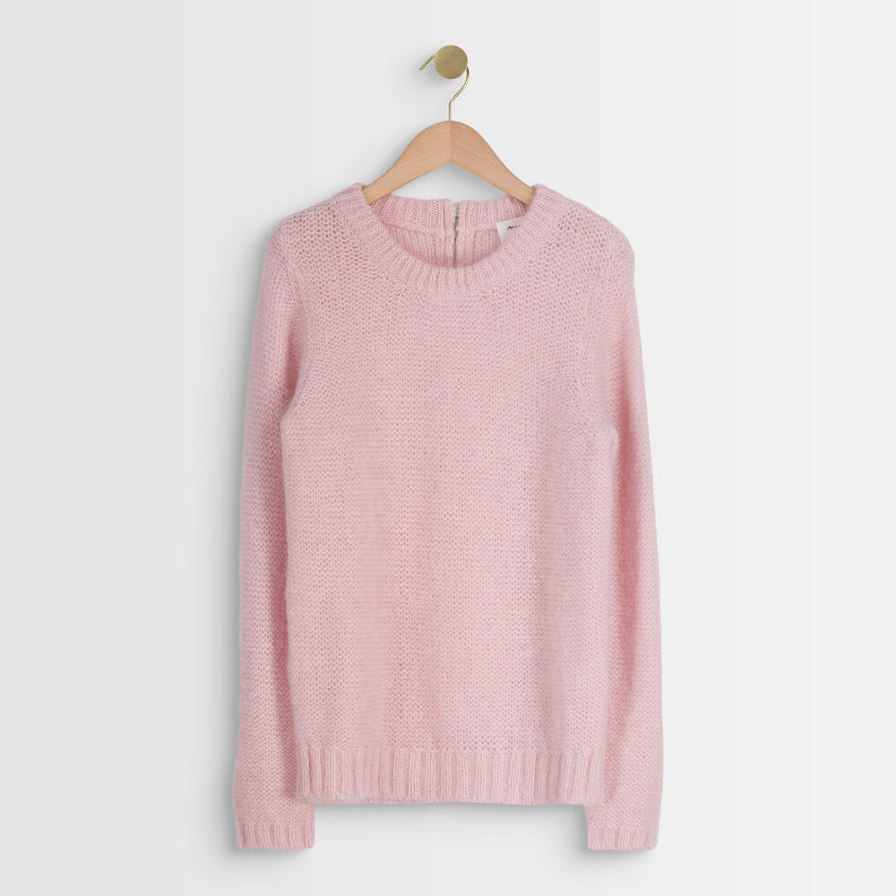 Alabama powder pink mohair blend jumper poudre.