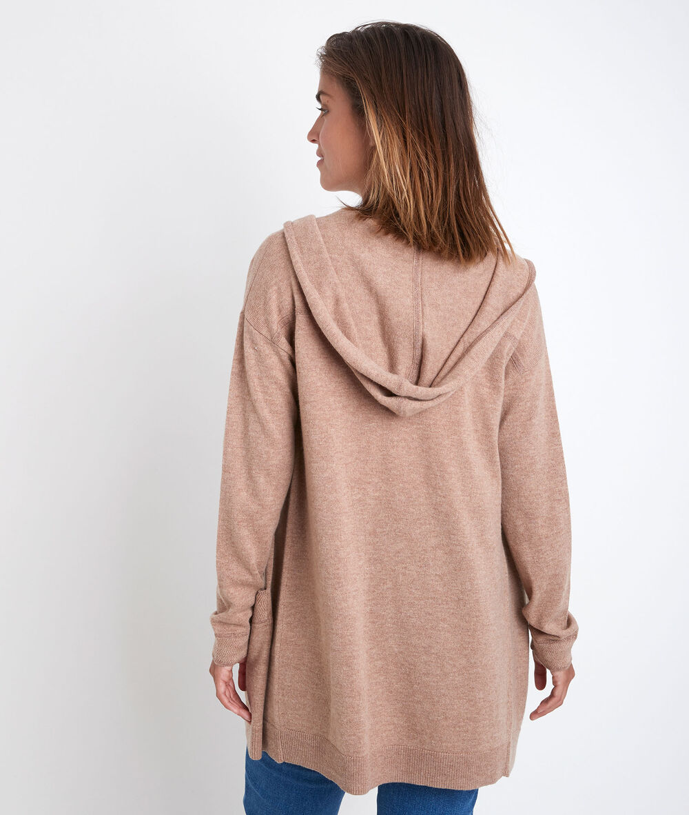 Ruth wool and cashmere cardigan havane.