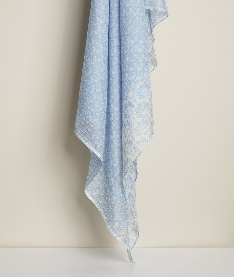 Carolina printed scarf sky blue.