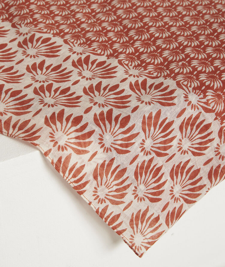 Carolina printed scarf tile.