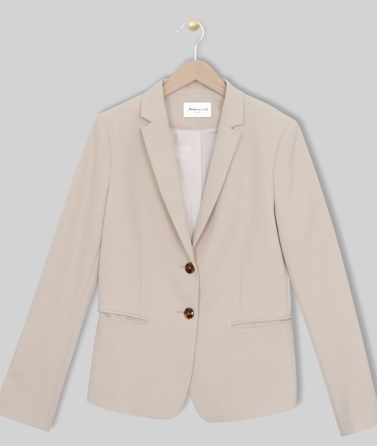 Sarry beige microfibre jacket greige.