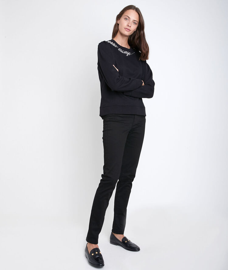 Suzy black slim jeans black.
