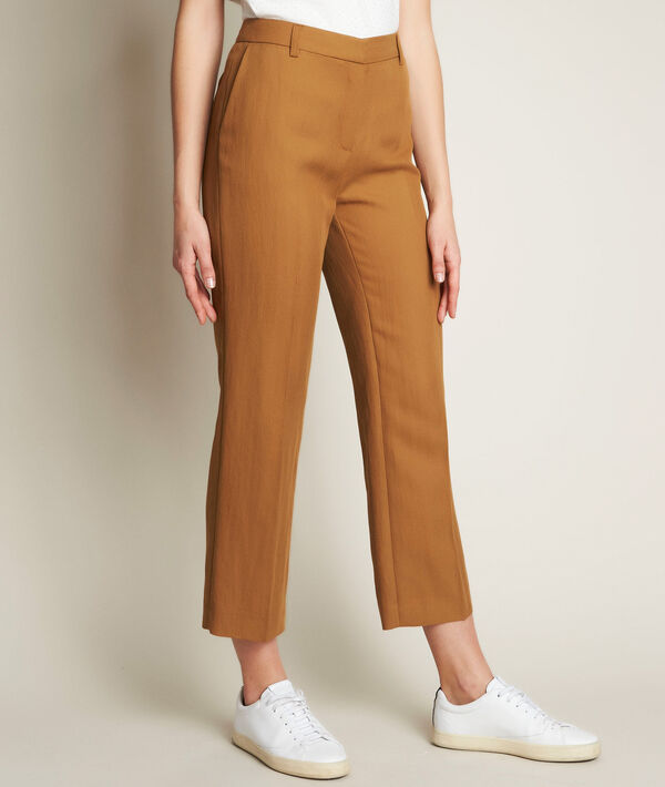 Ilias camel cropped trousers | 1-2-3 Ilias camel cropped trousers PhotoZ | 1-2-3